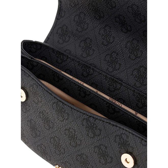 GUESS TOREBKA DAMSKA DEA CROSSBODY FLAP SZARA/CZARNA HWSG7993790 CLO