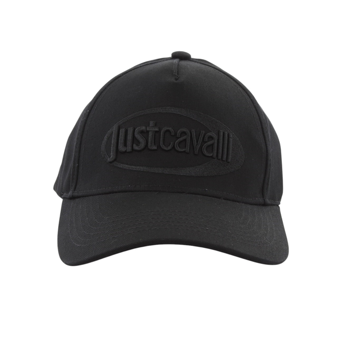 JUST CAVALLI CZAPKA Z DASZKIEM JC BASEBALL CAP LOGO GALAXY EMBROIDERY CZARNA 79RAZK10 ZG192 899