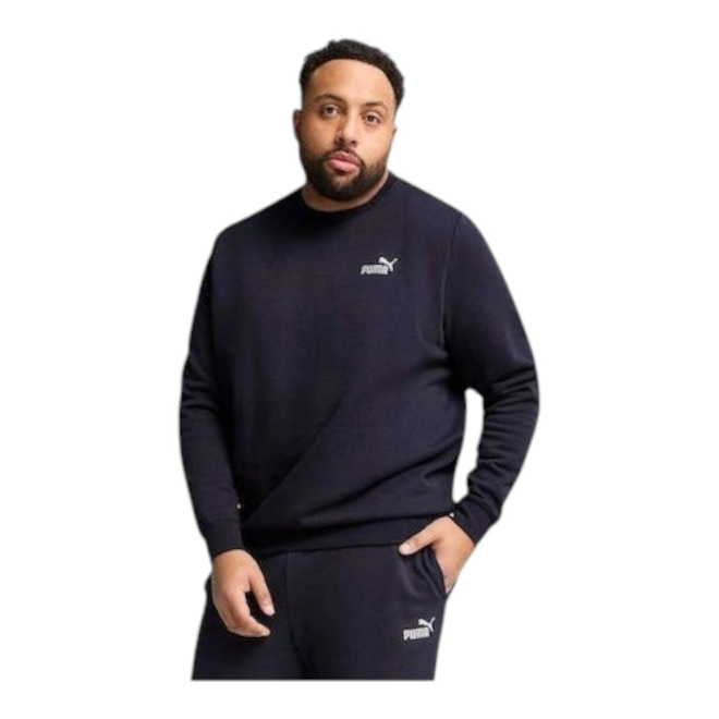 PUMA BLUZA MĘSKA DRESOWA ESS SMALL NO.1 LOGO CREW GRANATOWA 682562 16