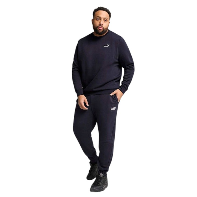 PUMA BLUZA MĘSKA DRESOWA ESS SMALL NO.1 LOGO CREW GRANATOWA 682562 16