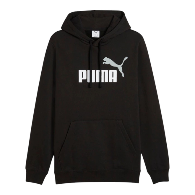 PUMA BLUZA MĘSKA Z KAPTUREM ESS 2 COLOR NO.1 LOGO HOODIE CZARNA 684711 01