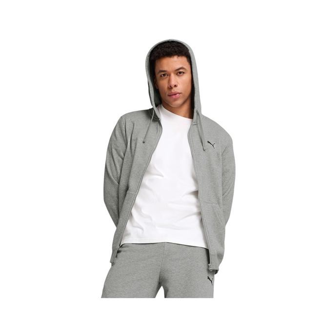 PUMA MĘSKA BLUZA ESS FULL-ZIP HOODIE SZARA 682590 03