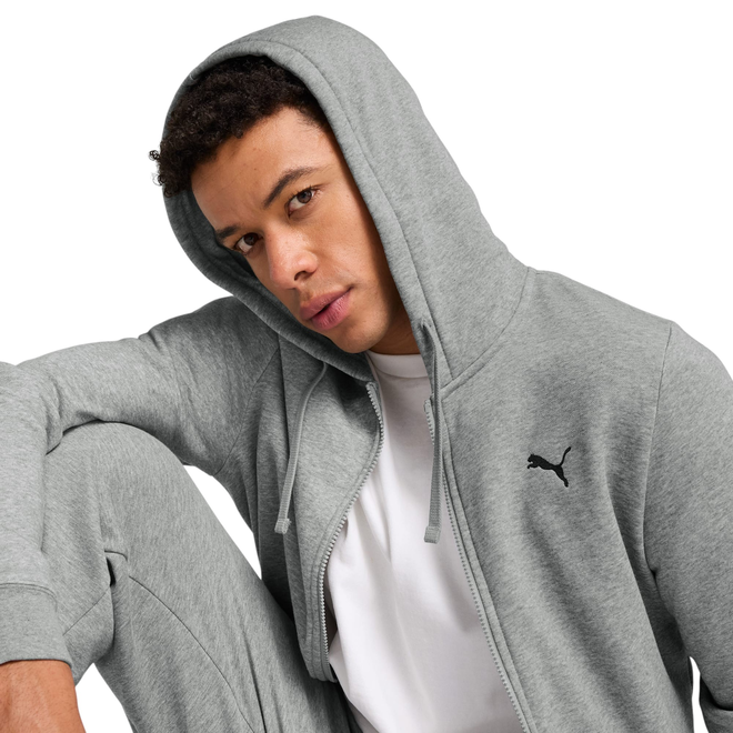 PUMA MĘSKA BLUZA ESS FULL-ZIP HOODIE SZARA 682590 03