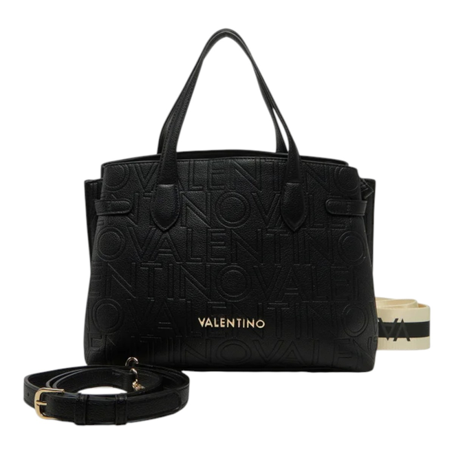 VALENTINO TOREBKA DAMSKA PANSY SHOPPING CZARNA VBS8PG04 001