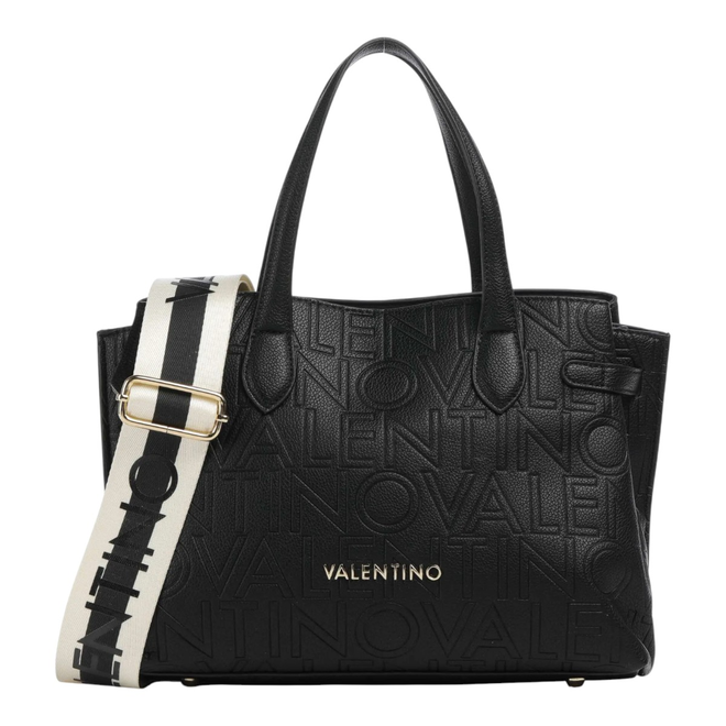 VALENTINO TOREBKA DAMSKA PANSY SHOPPING CZARNA VBS8PG04 001