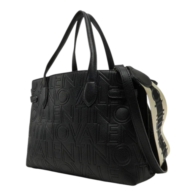 VALENTINO TOREBKA DAMSKA PANSY SHOPPING CZARNA VBS8PG04 001