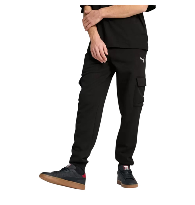 PUMA SPODNIE DRESOWE MĘSKIE ESS CARGO PANTS CZARNE 682656 01