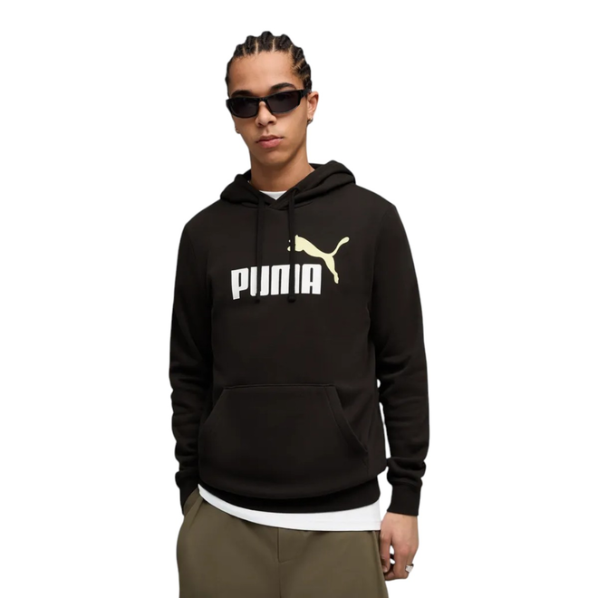 PUMA BLUZA MĘSKA Z KAPTUREM ESS 2 COLOR NO.1 LOGO HOODIE CZARNA 684711 52