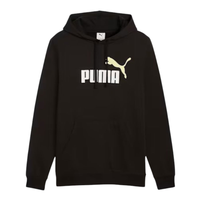 PUMA BLUZA MĘSKA Z KAPTUREM ESS 2 COLOR NO.1 LOGO HOODIE CZARNA 684711 52