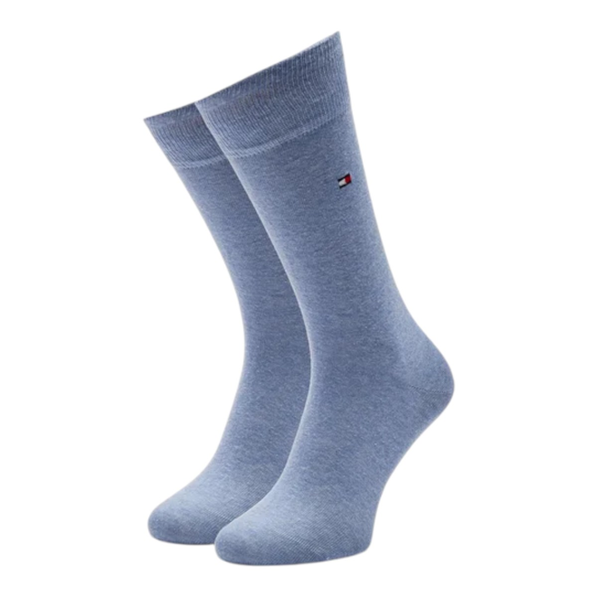 TOMMY HILFIGER SKARPETY SKARPETKI DŁUGIE 2P NIEBIESKIE/GRANATOWE 371111 134