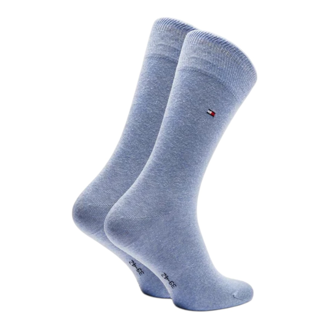 TOMMY HILFIGER SKARPETY SKARPETKI DŁUGIE 2P NIEBIESKIE/GRANATOWE 371111 134