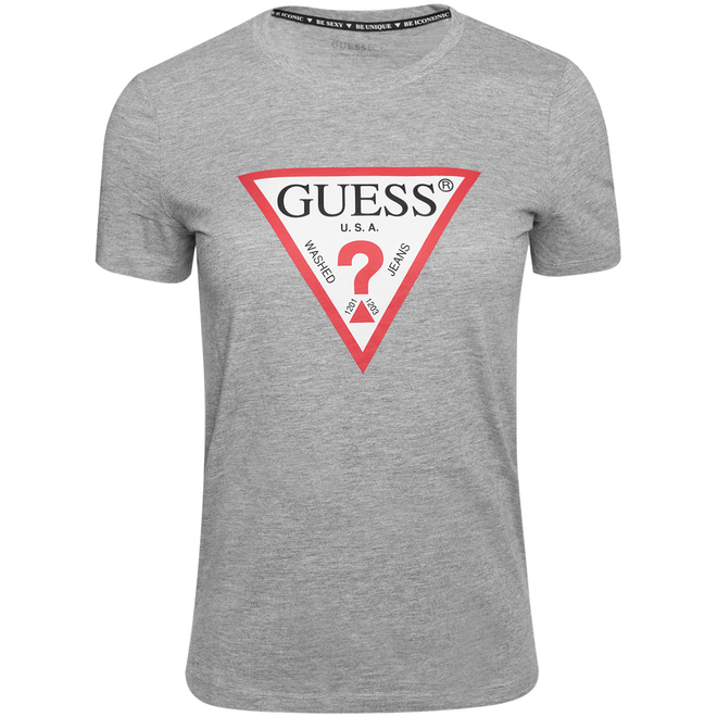 GUESS KOSZULKA DAMSKA T-SHIRT SS CN ORIGINAL TEE SZARA W1YI1BI3Z14 LMGY