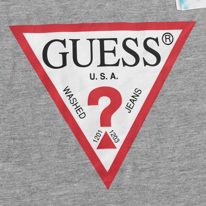 GUESS KOSZULKA DAMSKA T-SHIRT SS CN ORIGINAL TEE SZARA W1YI1BI3Z14 LMGY