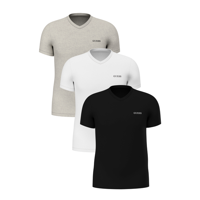 GUESS KOSZULKA MĘSKA T-SHIRT TEE VN 3P BIAŁA/SZARA/CZARNA U5BG58KCAM1 FJ3M