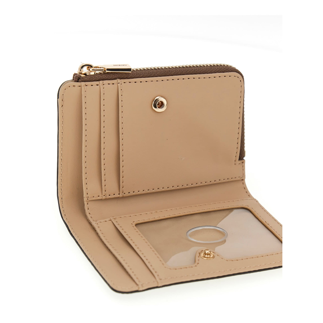 GUESS PORTFEL DAMSKI LAUREL II SLG ZIP BRĄZOWY/LATTE SWSG7459156 LTL