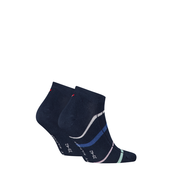 TOMMY HILFIGER SKARPETKI STOPKI TH MEN SNEAKER 2P SUMMER BRETON GRANATOWE 701238499 005