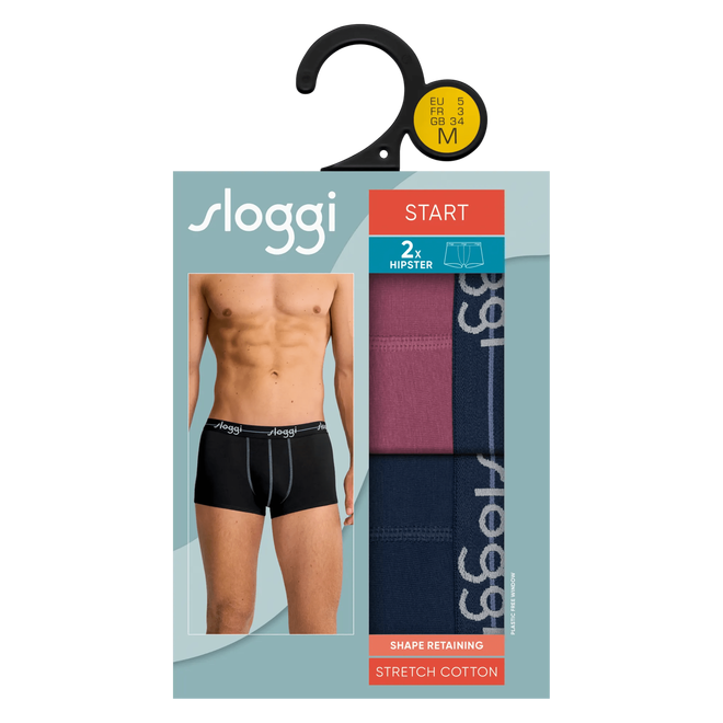 sloggi men Start Hipster C2P box Violet-Light Combination - M021 10206968*M021