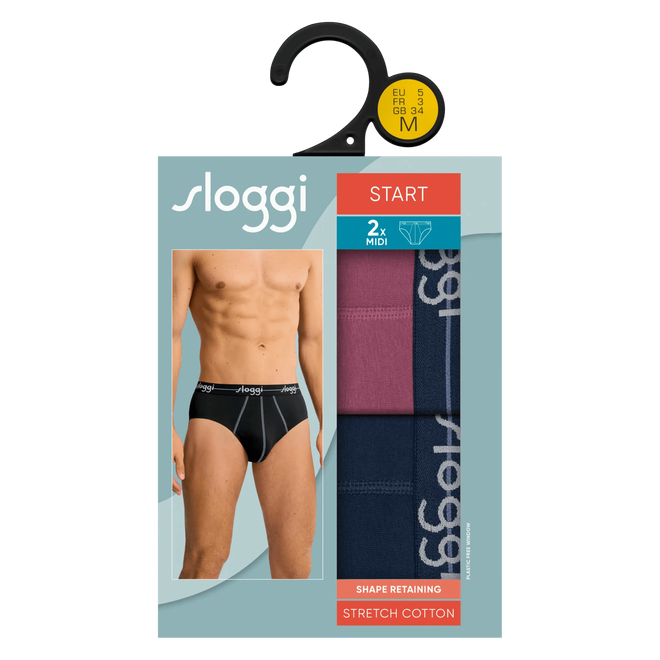 sloggi men Start Midi C2P box Violet-Light Combination - M021 10206949*M021