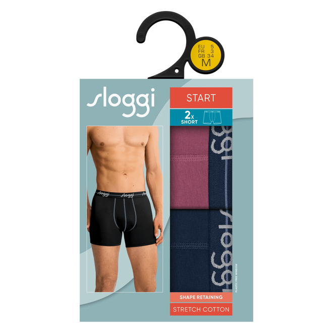 sloggi men Start Short C2P box Violet-Light Combination - M021 10206948*M021