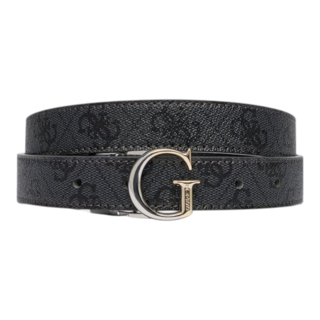 GUESS PASEK DAMSKI ADJUSTABLE &amp; REV PANT CZARNO-SZARY BW9325P6115 CLO