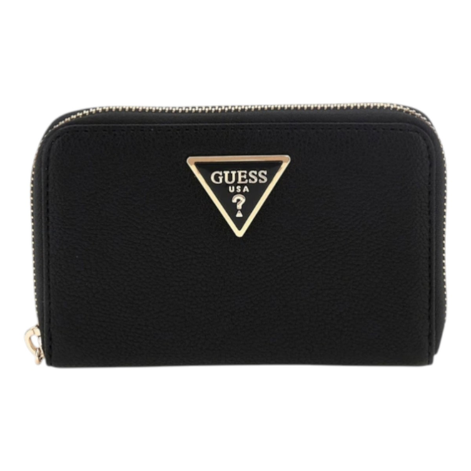 GUESS PORTFEL DAMSKI LAUREL II SLG MEDIUM ZIP CZARNY SWBG7459140 BLA