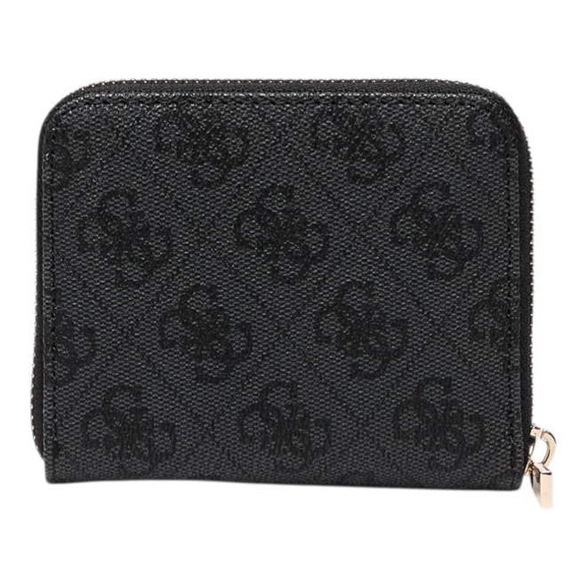 GUESS PORTFEL DAMSKI LAUREL II SLG SMALL ZIP CZARNO-SZARY SWSG7459137 CLO