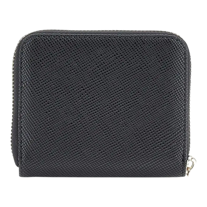 GUESS PORTFEL DAMSKI LAUREL II SLG SMALL ZIP CZARNY SWZG7459137 BLA