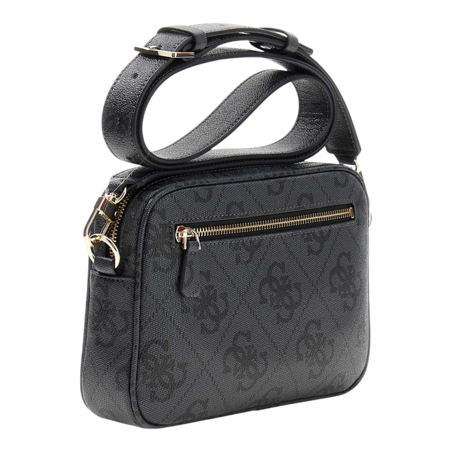 GUESS TOREBKA DAMSKA MERIDIAN II CAMERA BAG CZARNO/SZARA HWOS6974140 CLO