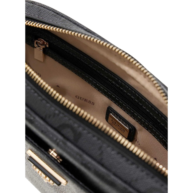 GUESS TOREBKA DAMSKA MERIDIAN II CAMERA BAG CZARNO/SZARA HWOS6974140 CLO