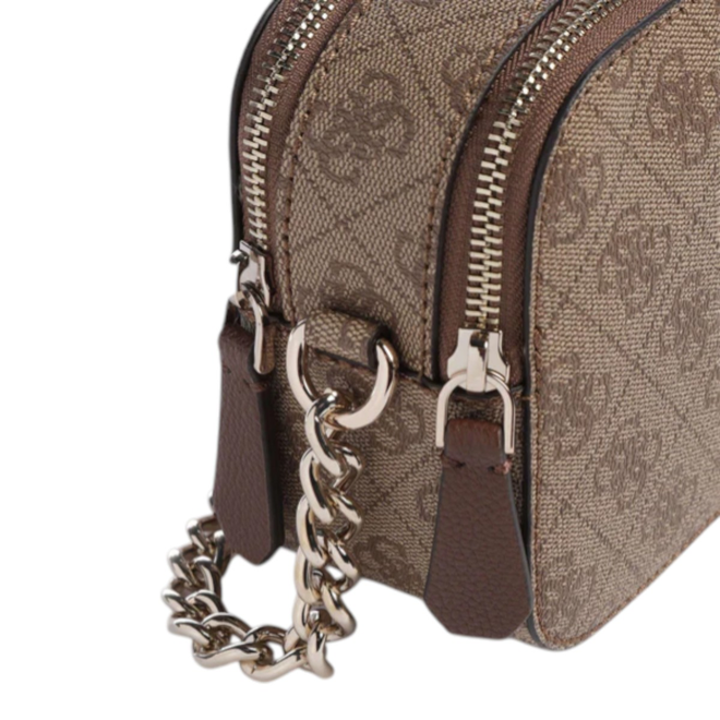 GUESS TOREBKA DAMSKA NOELLE II CROSSBODY CAMERA BAG BRĄZOWA HWBG9672140 LGW