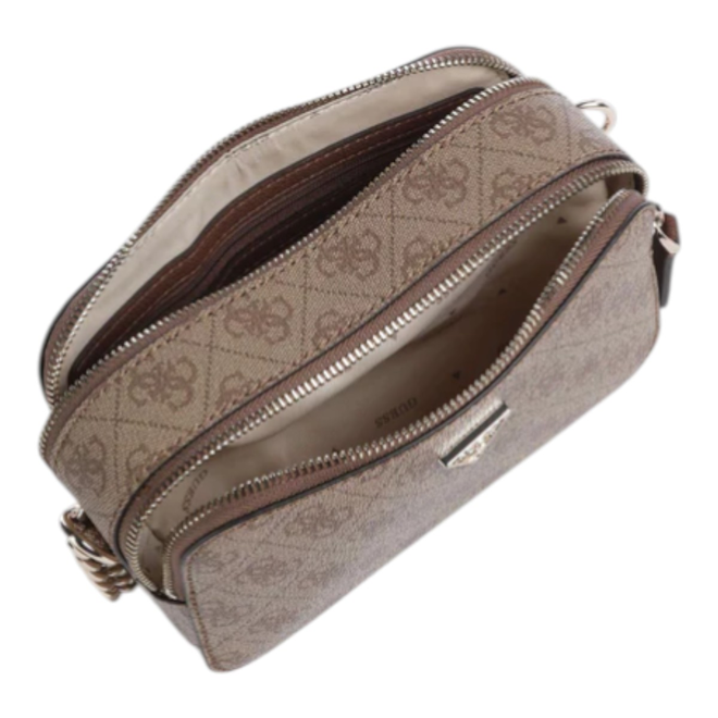 GUESS TOREBKA DAMSKA NOELLE II CROSSBODY CAMERA BAG BRĄZOWA HWBG9672140 LGW