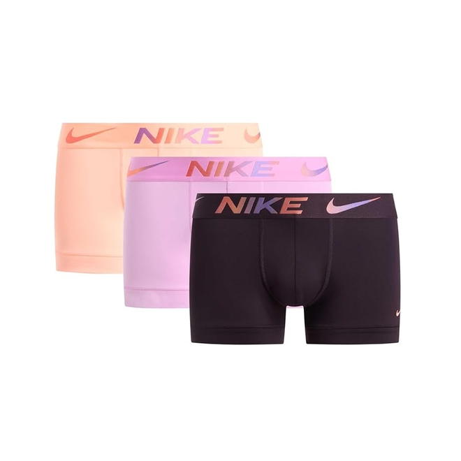 NIKE BOKSERKI MĘSKIE MAJTKI TRUNK 3P RÓŻOWE/CZARNE/POMARAŃCZOWE 0000KE1156 27C