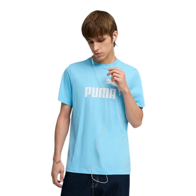 PUMA KOSZULKA MĘSKA T-SHIRT ESS NO. 1 LOGO TEE BŁĘKITNA 682533 45