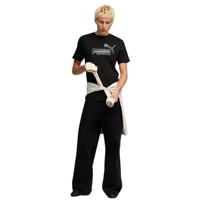 PUMA KOSZULKA MĘSKA T-SHIRT GRAPHIC NO.1 LOGO TEE CZARNA 691773 01