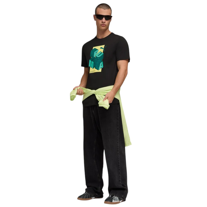 PUMA KOSZULKA MĘSKA T-SHIRT GRAPHIC PUMA TEE CZARNA 691782 01