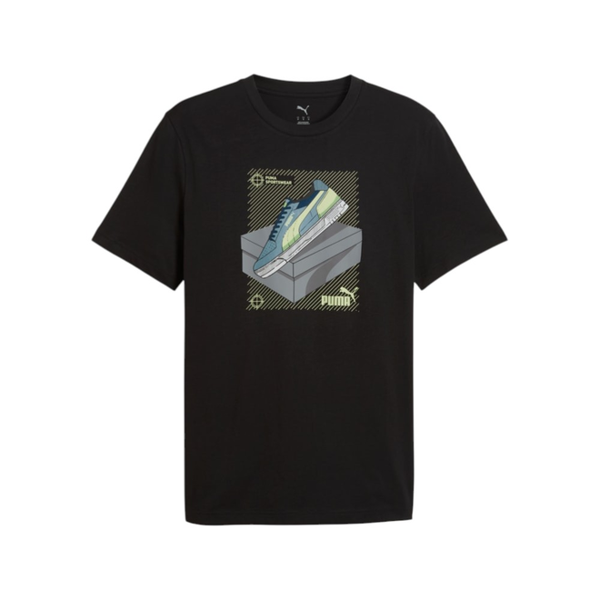 PUMA KOSZULKA MĘSKA T-SHIRT GRAPHIC SNEAKER TEE CZARNA 691777 01