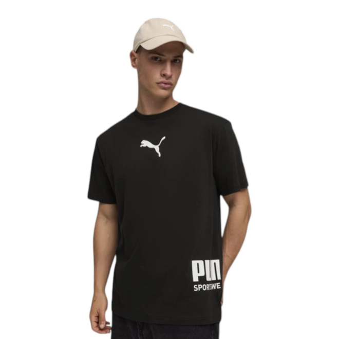 PUMA KOSZULKA MĘSKA T-SHIRT PUMA SPORT RELAXED GRAPHIC TEE CZARNA 692169 01
