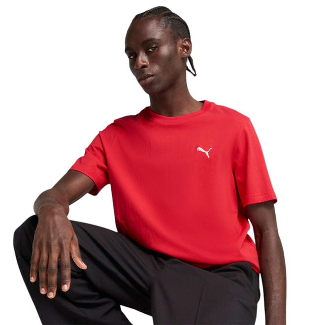 PUMA MĘSKA KOSZULKA T-SHIRT ESS SMALL LOGO TEE CZERWONA 682538 11