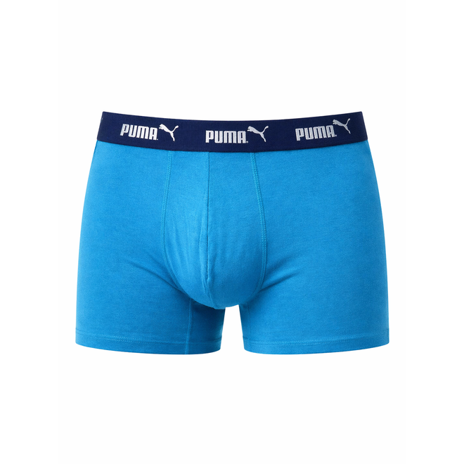 PUMA BOKSERKI MĘSKIE MAJTKI PUMA ELEMENTS MEN BASIC TRUNKS 2P NIEBIESKIE/GRANATOWE  938750 04