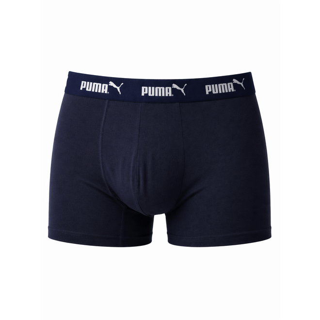 PUMA BOKSERKI MĘSKIE MAJTKI PUMA ELEMENTS MEN BASIC TRUNKS 2P NIEBIESKIE/GRANATOWE  938750 04
