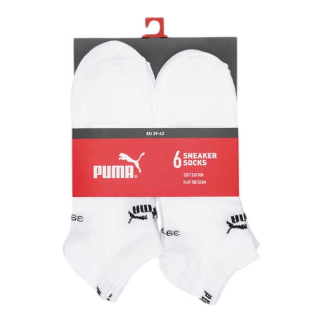 PUMA SKARPETKI STOPKI PUMA ELEMENTS UNISEX SNEAKER 6P BIAŁE 938999 01