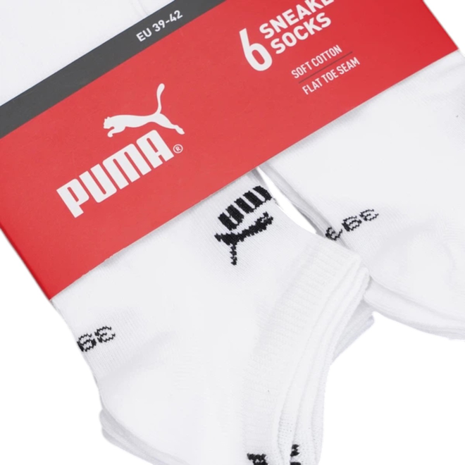 PUMA SKARPETKI STOPKI PUMA ELEMENTS UNISEX SNEAKER 6P BIAŁE 938999 01