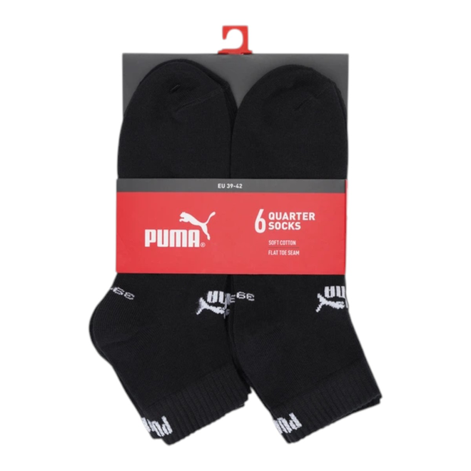 PUMA SKARPETY SKARPETKI STOPKI PUMA ELEMENTS UNISEX QUARTER 6P CZARNE 938758 01