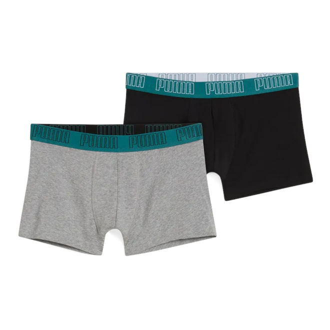 PUMA BOKSERKI MĘSKIE MAJTKI BOXER 2P CZARNE/SZARE 938321 23