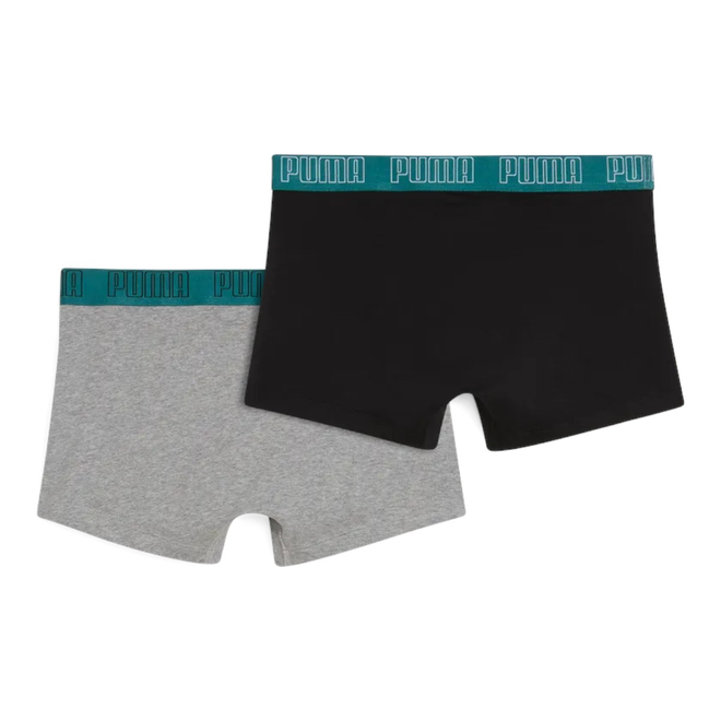 PUMA BOKSERKI MĘSKIE MAJTKI BOXER 2P CZARNE/SZARE 938321 23