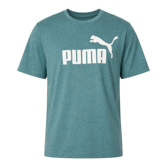 PUMA KOSZULKA MĘSKA T-SHIRT ESS NO. 1 LOGO HEATHER TEE ZIELONA 682551 41