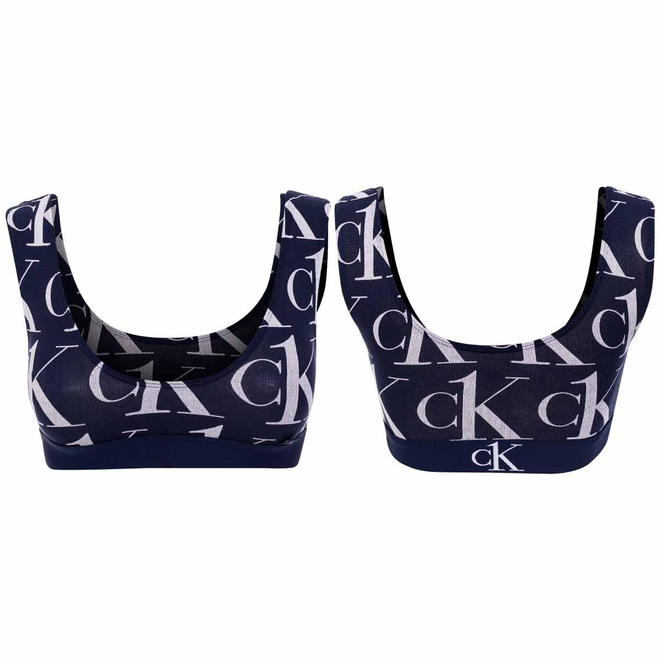 CALVIN KLEIN DAMSKI BIUSTONOSZ STANIK UNLINED BRALETTE DARK BLUE 000QF6669E V7B