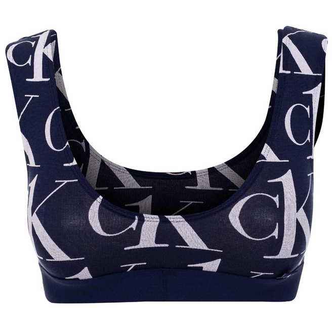CALVIN KLEIN DAMSKI BIUSTONOSZ STANIK UNLINED BRALETTE DARK BLUE 000QF6669E V7B