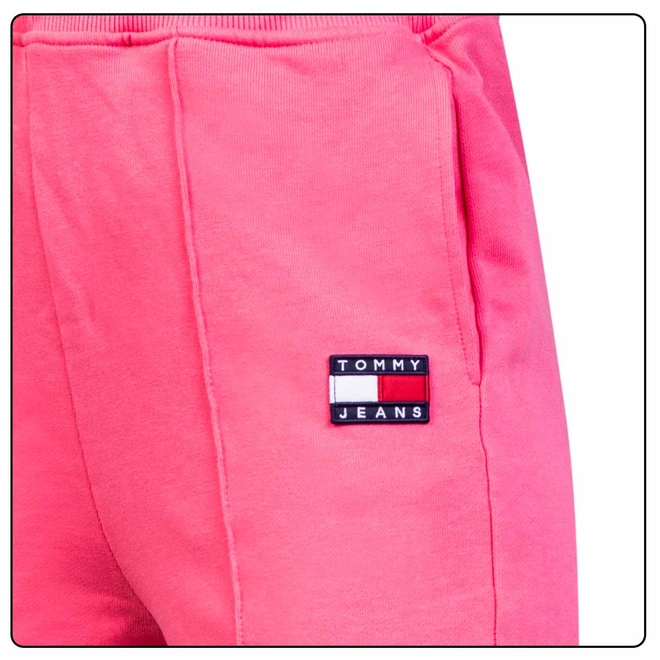 TOMMY HILFIGER DAMSKIE SPODNIE DRESOWE TJW RELAXED HRS BADGE SWEATPANT PINK DW0DW12635 TIJ
