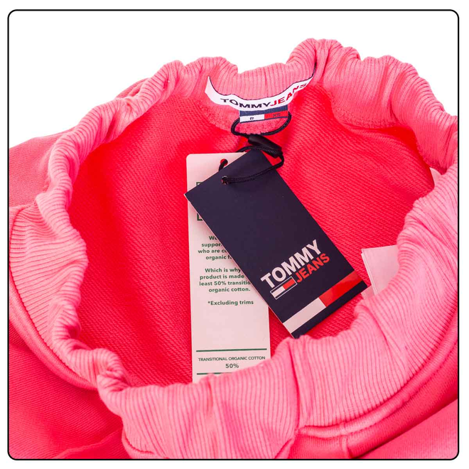 TOMMY HILFIGER DAMSKIE SPODNIE DRESOWE TJW RELAXED HRS BADGE SWEATPANT PINK DW0DW12635 TIJ